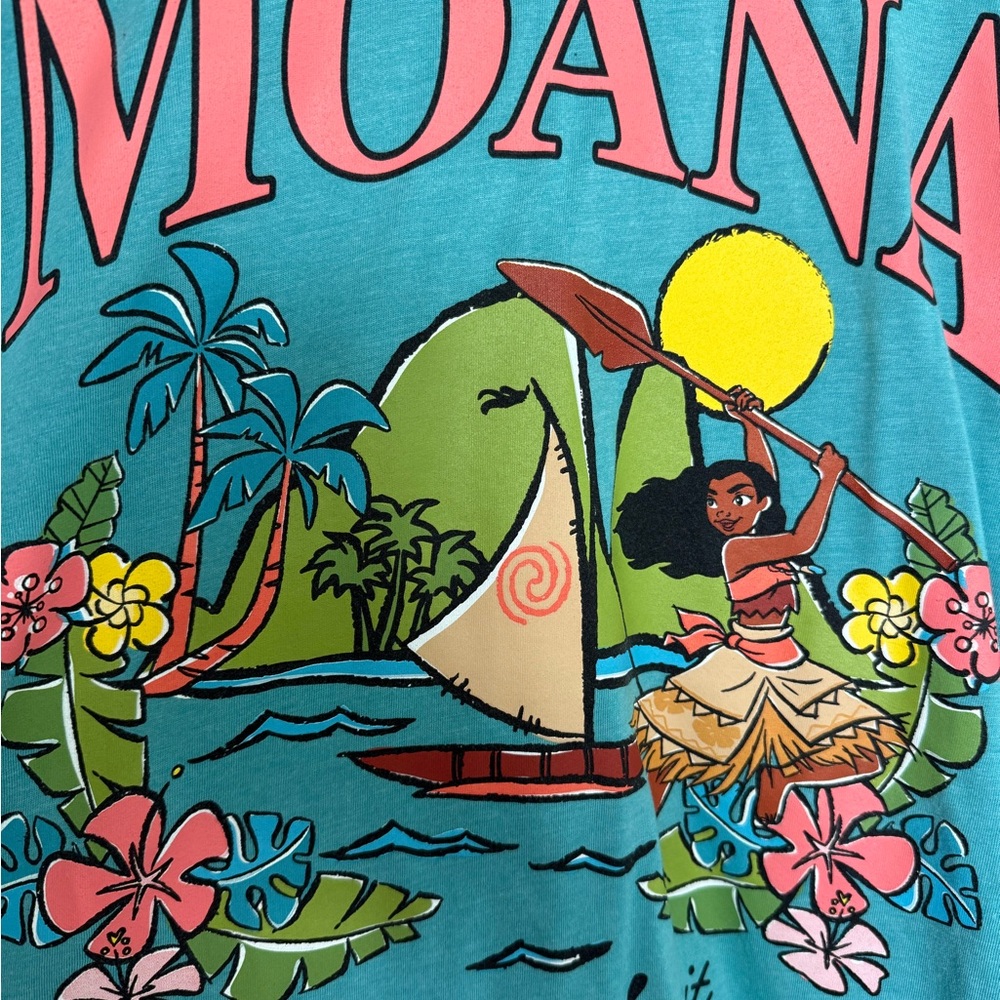 Disney Moana Teal Graphic Tee